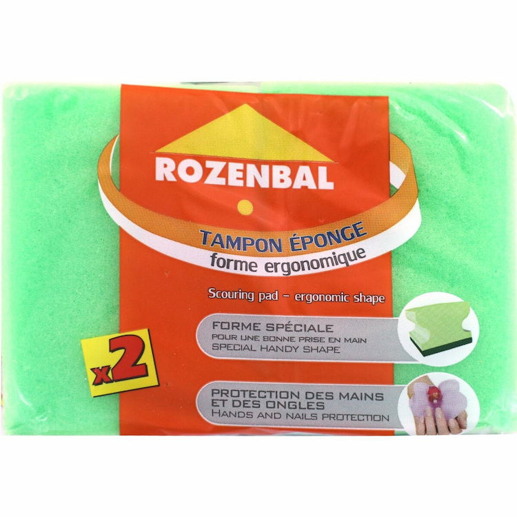 Rozenbal Scouring Sponge Pad 2 Units