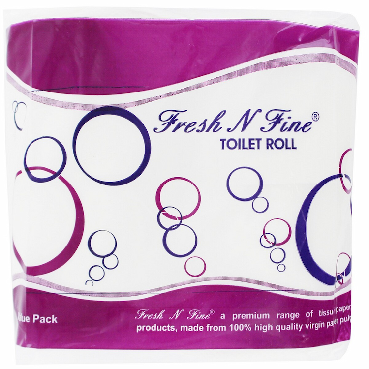 Fresh N Fine Toilet Roll 350 Sheets 4 Rolls