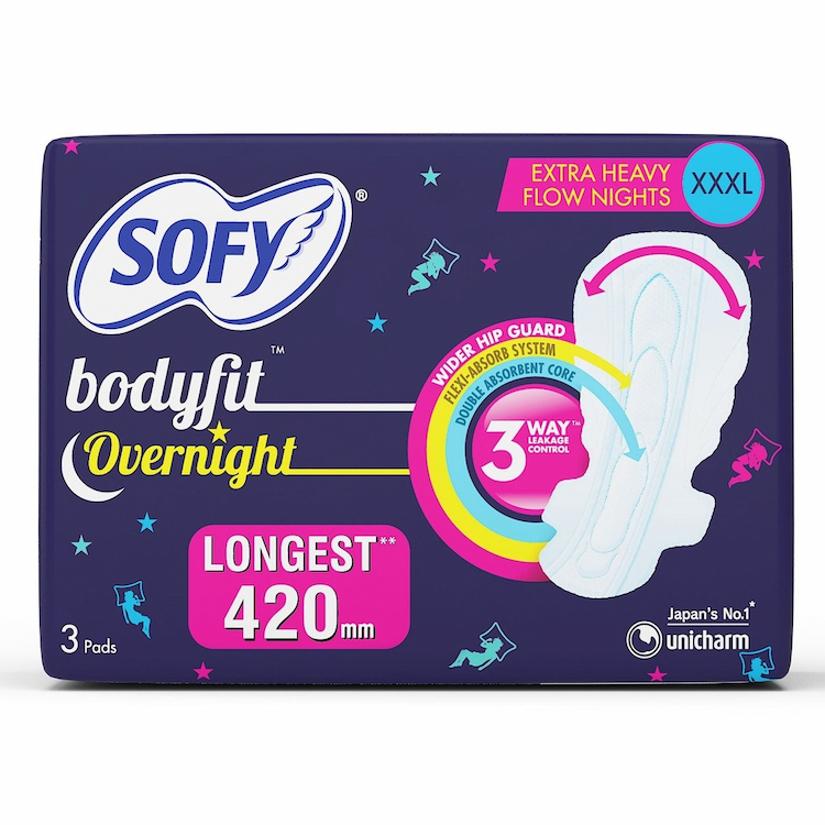 Sofy Bodyfit Overnight Sanitary Pad XXXL 3s