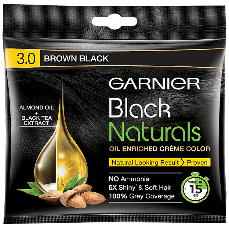 Garnier Hair Color Black Naturals Brown Black 20g