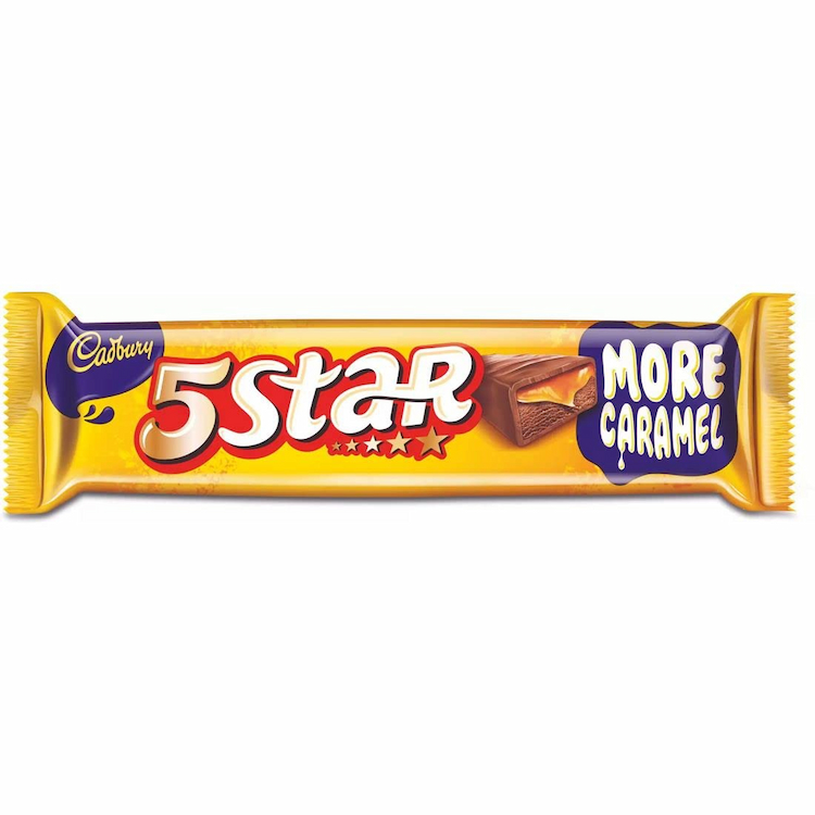 Cadbury 5 Star Chocolate More Caramel 10.1g