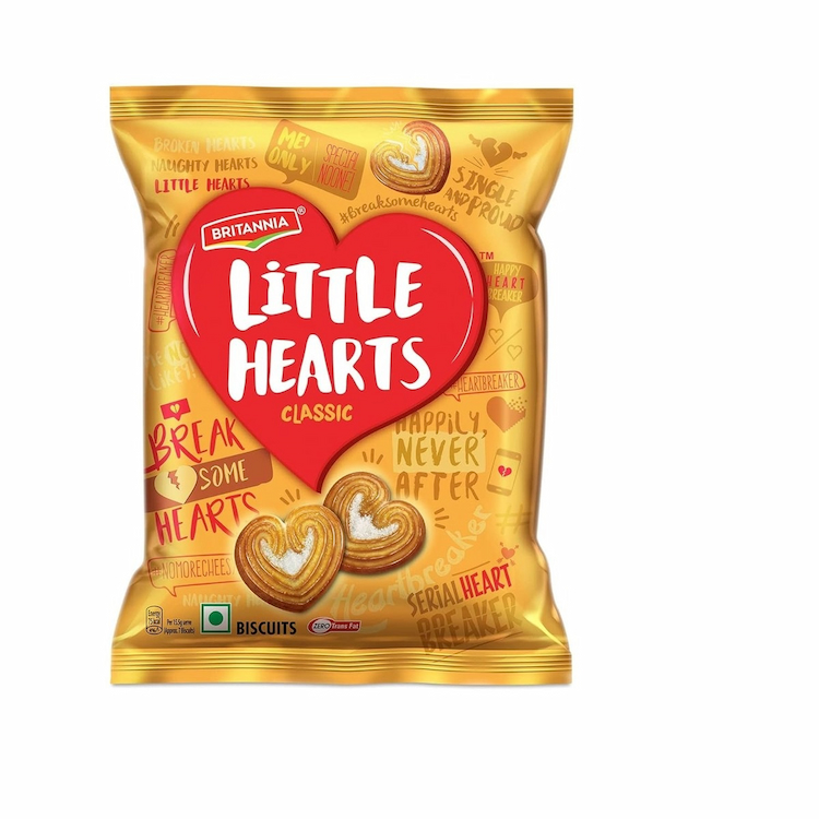 Britannia Little Heart Biscuit 26gm