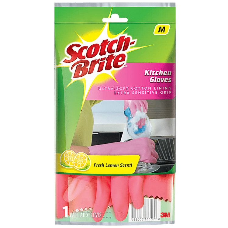 Scotch Brite Kitchengloves Medium 1'S