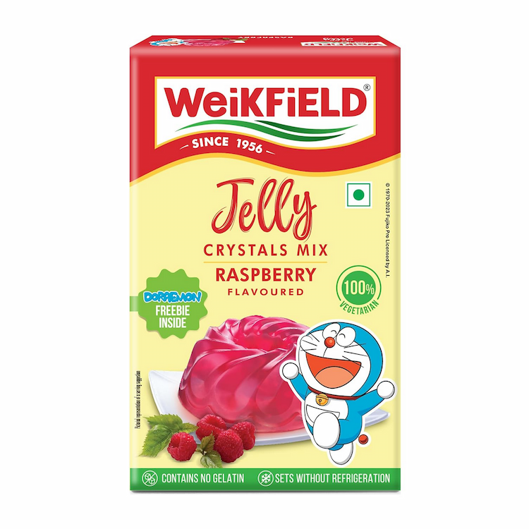 Weikfield Jelly Crystals Raspberry 90G