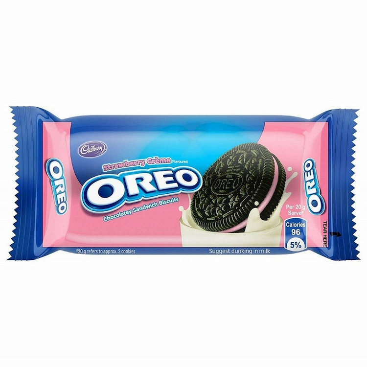 Oreo Strawberry Cream Biscuits 43.75G