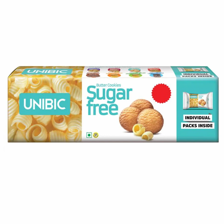 Unibic Sugar Free Cookies Butter 75g