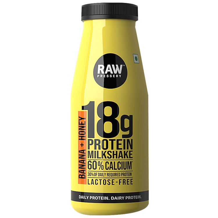 Raw Pressery Juice Protein Milkshake banana+honey 200ml