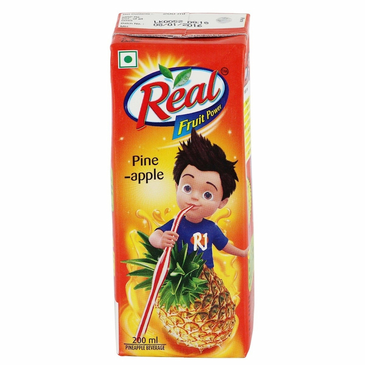 Real Fruit Power Pineapple Juice 180Ml