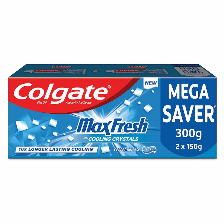 Colgate Tooth Paste Peppermint Blue 150g 2s