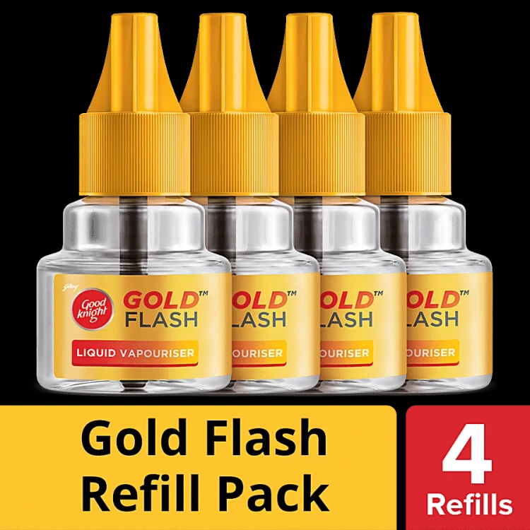 Good Knight Gold Flash Liquid Vapourizer Refills 45Ml X 4'S
