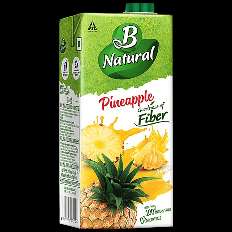 B Natural Pineapple Juice 1Litre