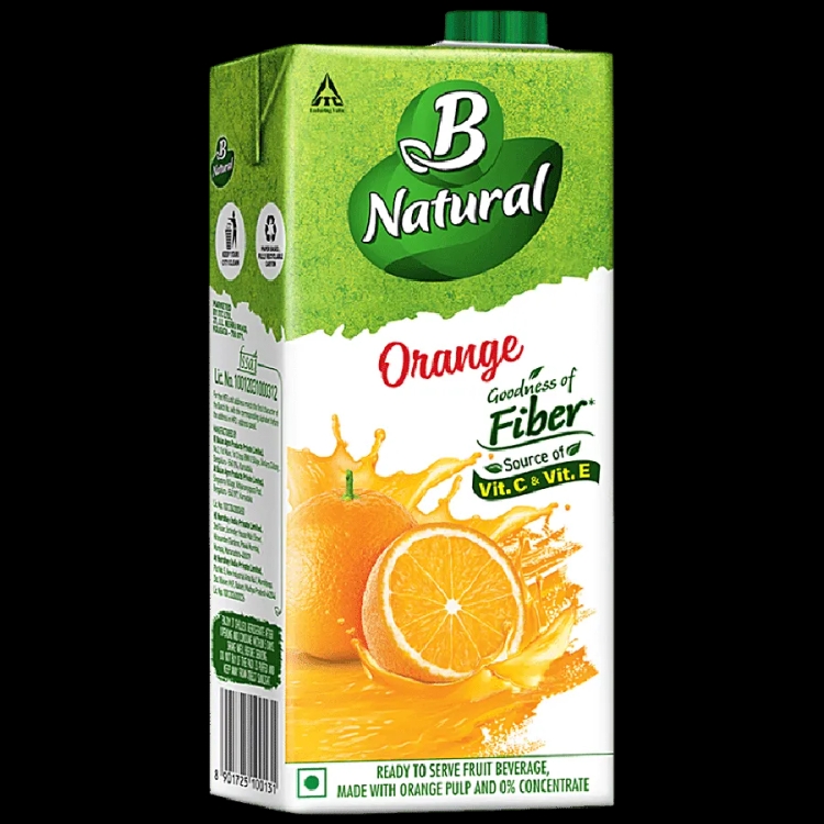 B Natural Orange Juice 1Litre