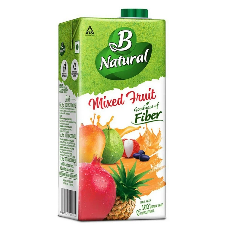 B Natural Mixed Fruit Juice 1Litre