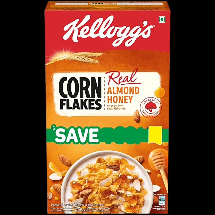 Kelloggs Corn Flakes Almond & Honey 650g