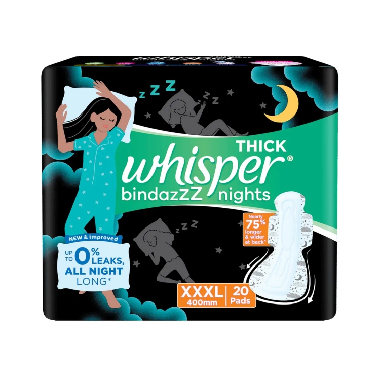 Whisper Ultra Nights Xxxl+ 20 Pcs