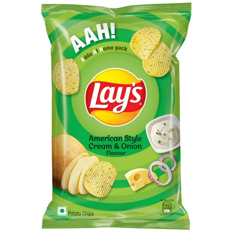 Lays American Style Cream & Onion 104gm