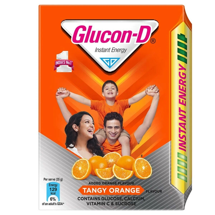 GLUCON D Glucose Powder Orange Ceka 200gm