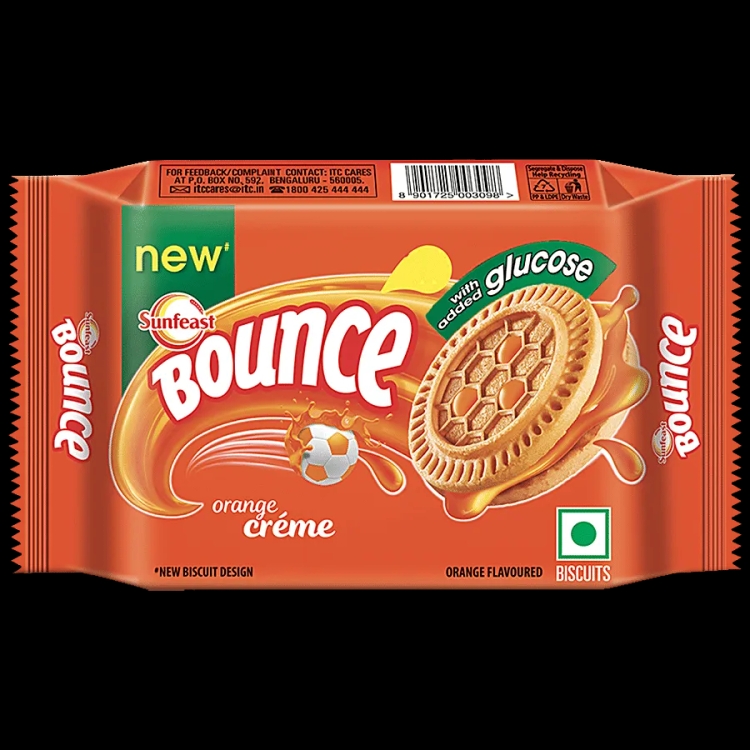 Sunfeast Tangy Orange Creme Biscuits 58g