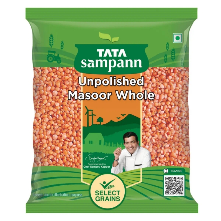 Tata Sampann Masoor Dal Whole 500g
