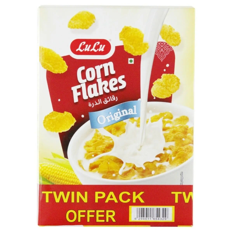 Lulu Corn Flakes Original in Box 375gx2s