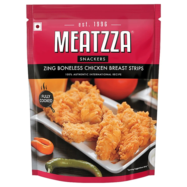 Meatzza Zing Boneless Chicken Breast Strips 500 g