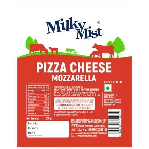 Milky Mist Mozzarella Cheese 200g