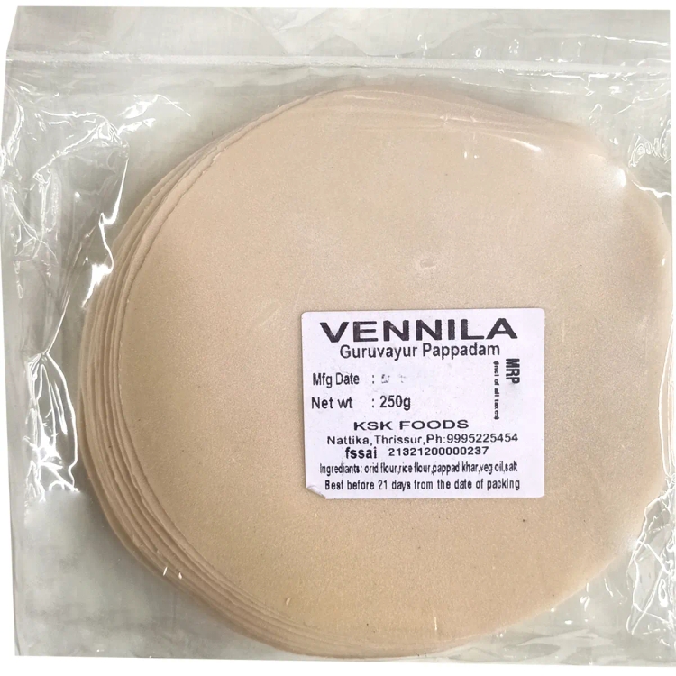 Vennila Pappadam 250g