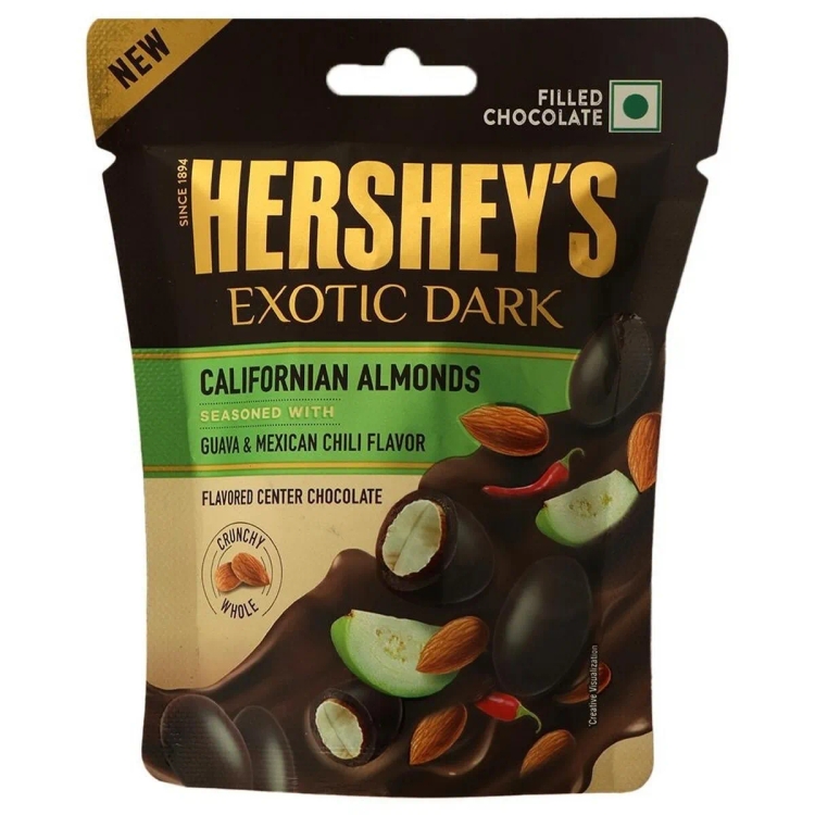 Hersheys Exotic Dark Californian Almonds Chocolate Guava & Mexican Chili Flavor 30g