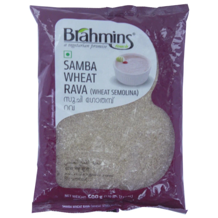 Brahmins Samba Wheat Rawa 500Gm