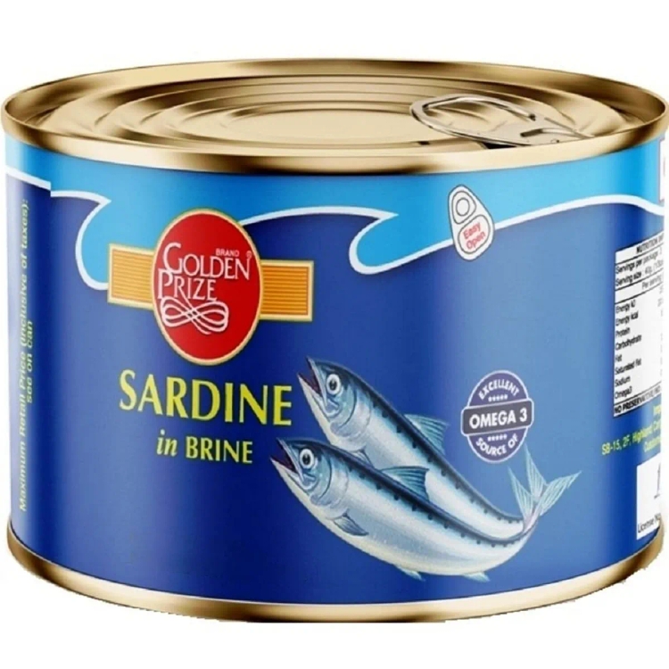 Golden Prize Sardine in Brine, 200g