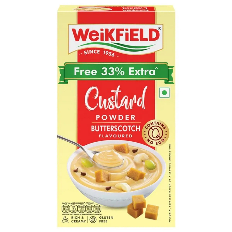 Weikfield Butterscotch Custard Powder 75g