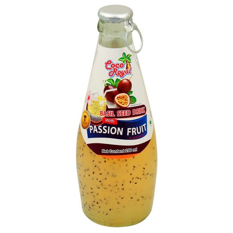 Coco Royal Passion Fruit Basil Seeds Drink 290ml