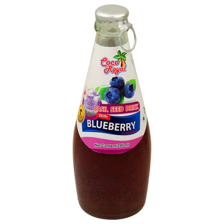 Coco Royal Basil Seed Blueberry Drink 290 ml