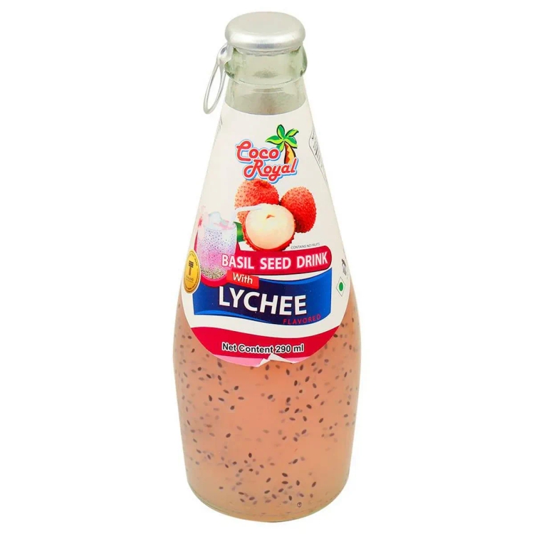 Coco Royal Basil Seed Lychee Drink 290 ml