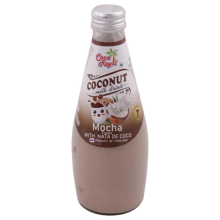 Coco Royal Mocha Flavor Coconut Milk Drink with Nata De Coco 290 ml