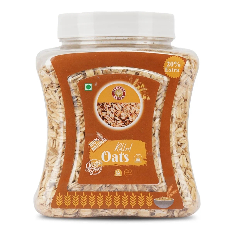 Organic Nation Rolled Oats 600G