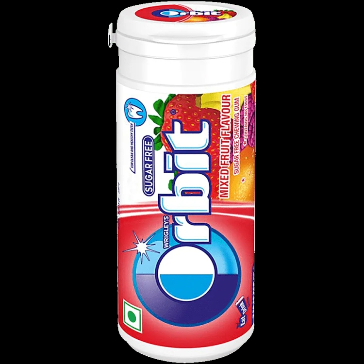Wrigleys Orbit Mixed Fruit Chewing Gum Tube 22g