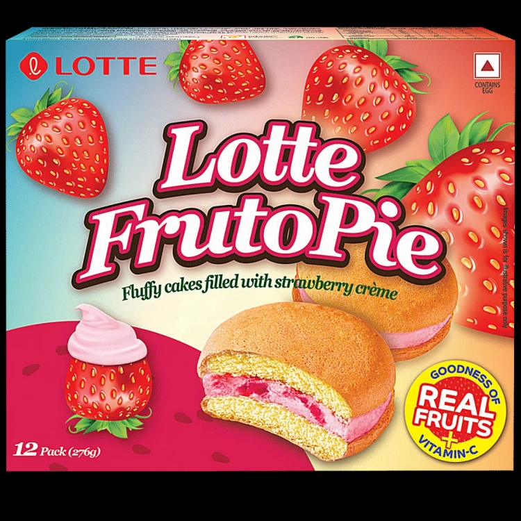 Lotte Fruito Pie -276g |Pack of 12