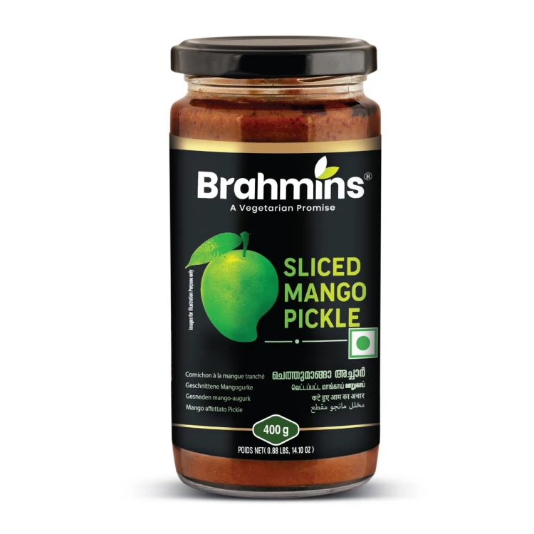 Brahmins Sliced Mango Pickle Bottle 400g