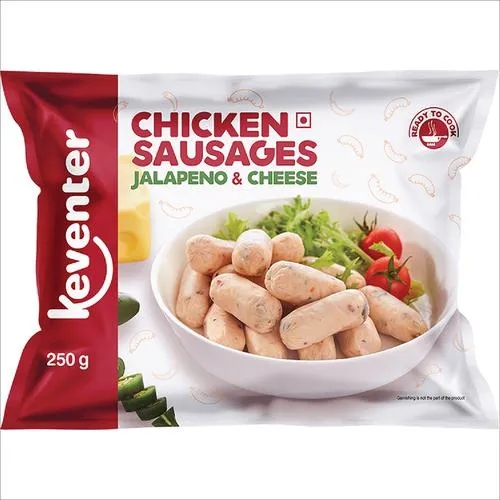 Keventer Chicken Sausages Jalapeno & Cheese 250g