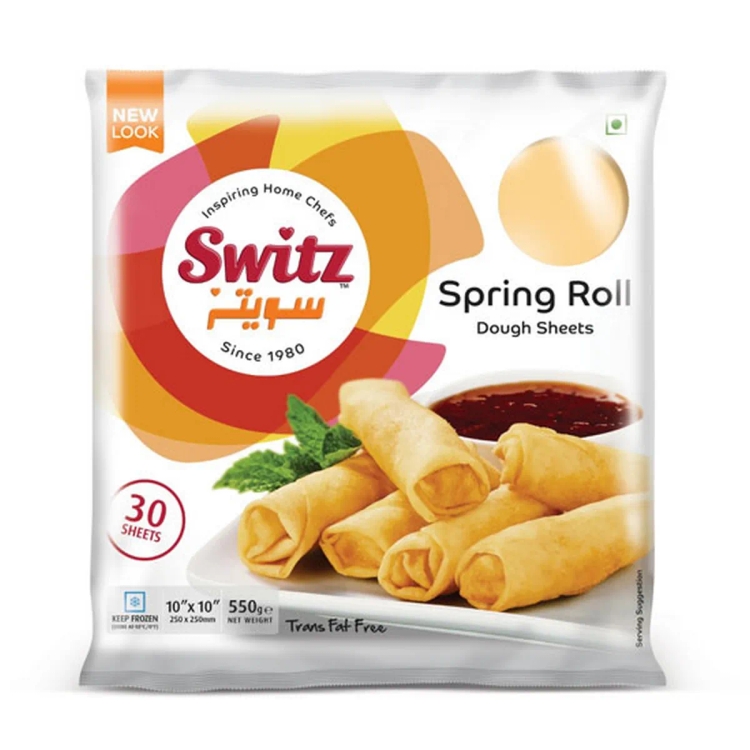 SWITZ Spring ROLL LEAVES 10X10 550GM