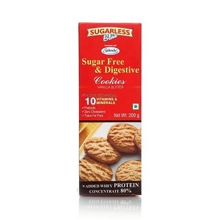 Sugarless Bliss Sugar Free & Digestive Cookies - Vanilla Butter, 100 g