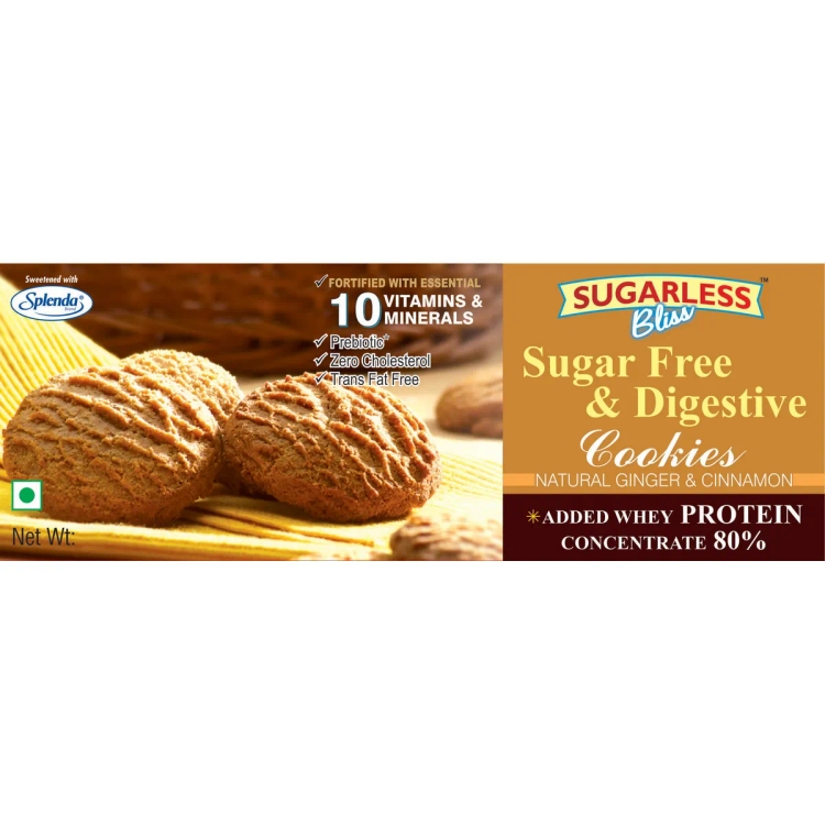 Sugarless Bliss Ginger and Cinnamon Snaps, 200g