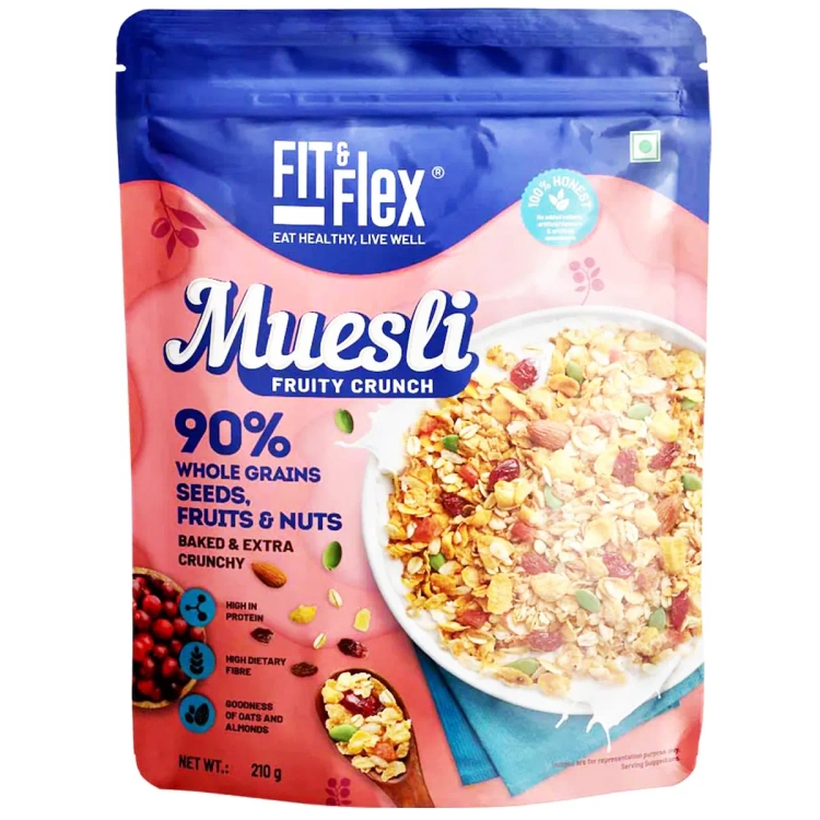 Fit & Flex Muesli Fruity Crunch Cereal 210G