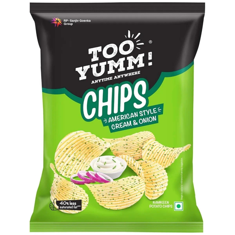 Too Yumm! Potato Chips - American Style Cream & Onion 90 gram