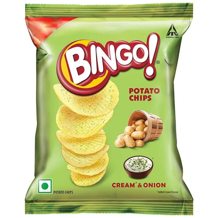Bingo Yumitos Cream & Onion Potato Chips 22g