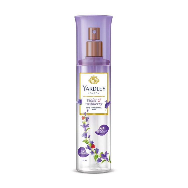 Yardley London Violet & Raspberry Fine Fragrance Mist Spray 135Ml