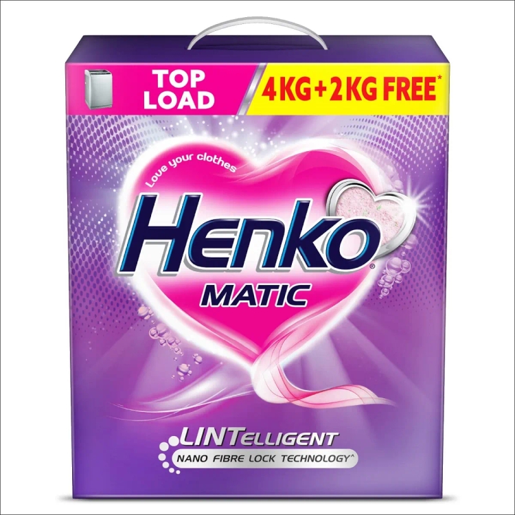 Henko Matic Detergent Powder Top Load 4 kg + 2 kg