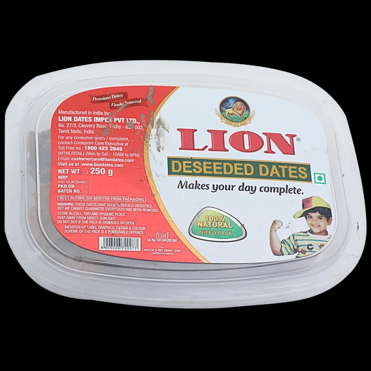 Lion Seedless Dates Cup 250g
