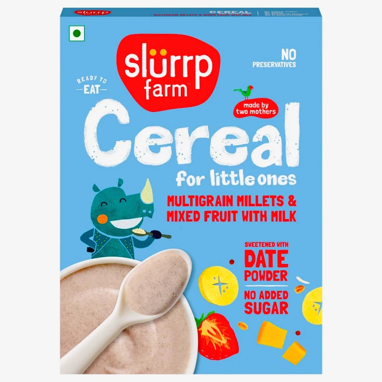 Slurrp Farm Multigrain Millets and Mixed Fruits with Milk 300g